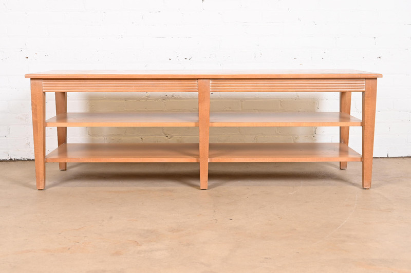 Ethan Allen Swedish Home Three-Tier Maple Coffee Table gallery