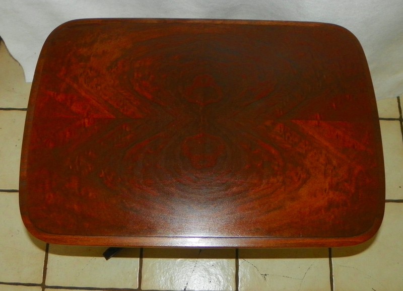 Burl Walnut Book Match Veneer Coffee Table by Mersman (CT-233) gallery