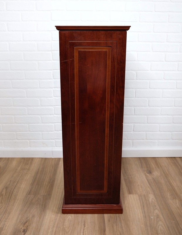 Vintage Cherry Wood Pedestal Stand