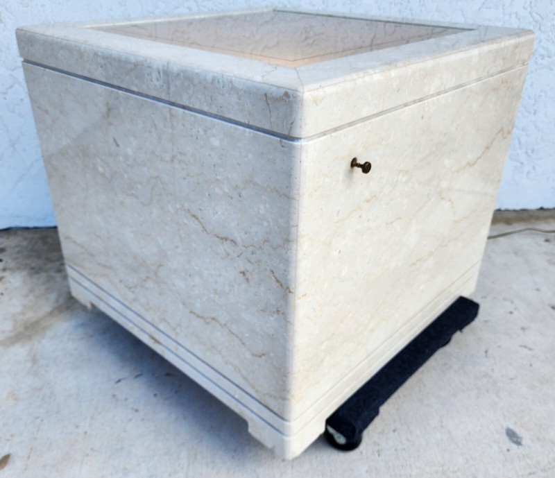 Side Center Table Marble Vintage Lighted Custom Made gallery