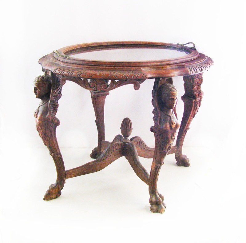 Fantastic French Renaissance Art Deco Nautical Siren Harpies Serving Table