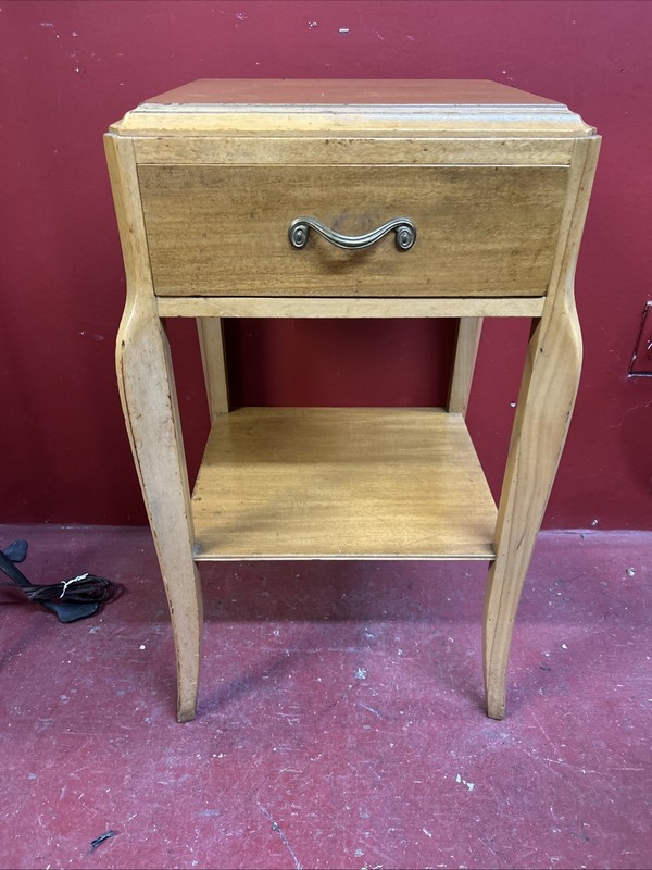 Fine Mid-Century / Art Deco 29” X 17”x16”RWAY Nightstand / Side Table Blonde