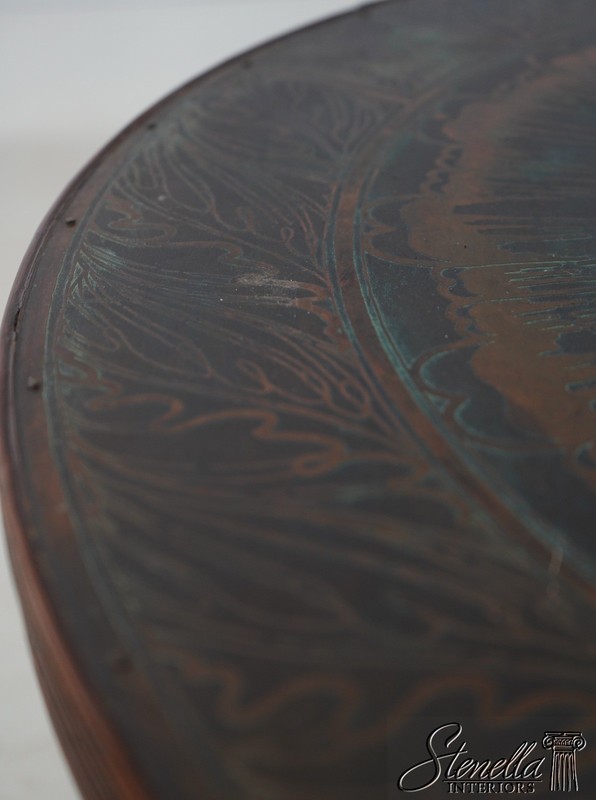 L71633: MAITLAND SMITH Neoclassical Round Bronze Surface Table gallery