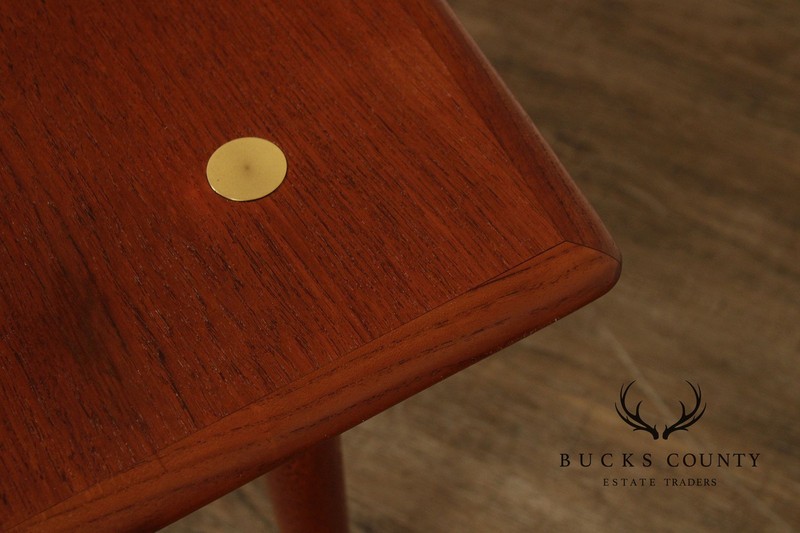 Swedish Mid-Century Modern Square Teak Coffee Table By DUX gallery