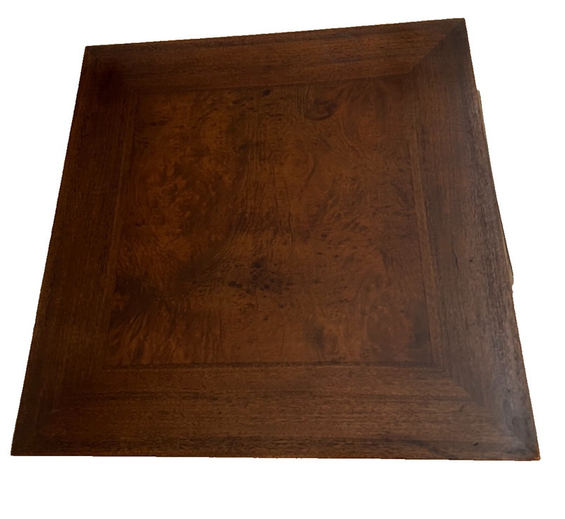 Henredon Nightstand Side Table with one Drawer and bottom Shelf Dark Walnut gallery
