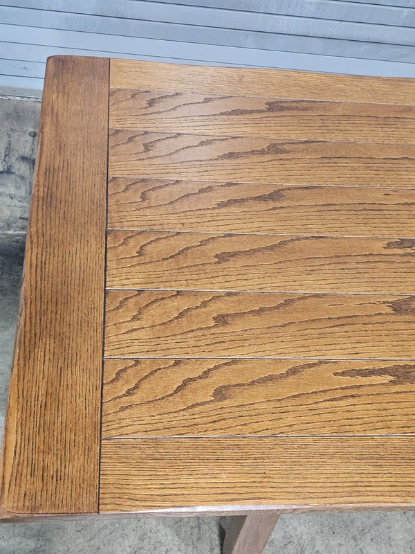 Stickley Oak Mission Arts & Craft Style Dining Table W 2 Leaves gallery
