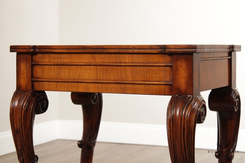Italian Style Quality Carved Walnut Side Table gallery