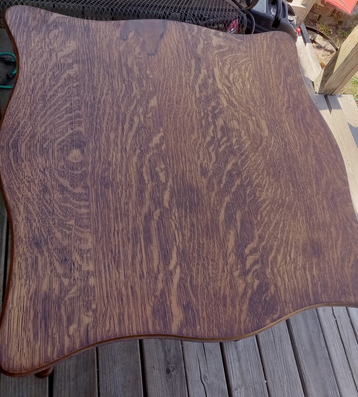 Carved Quartersawn Oak Parlor Table / Center Table (PRT24) gallery