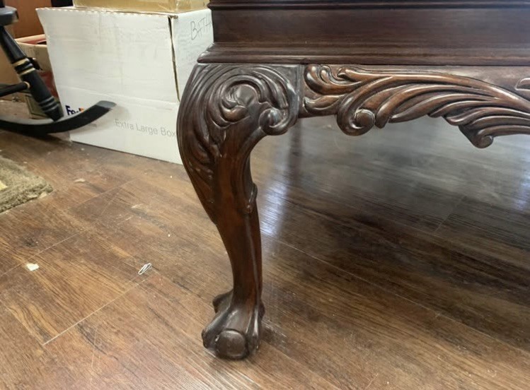 Drexel Heritage Heirloom coffee table square design mahogany wood construction gallery