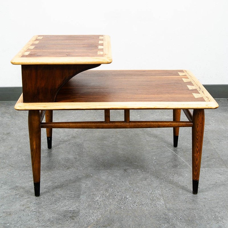 Mid Century Modern End Table Side Nightstand Lane Acclaim Restored Step Up MCM gallery