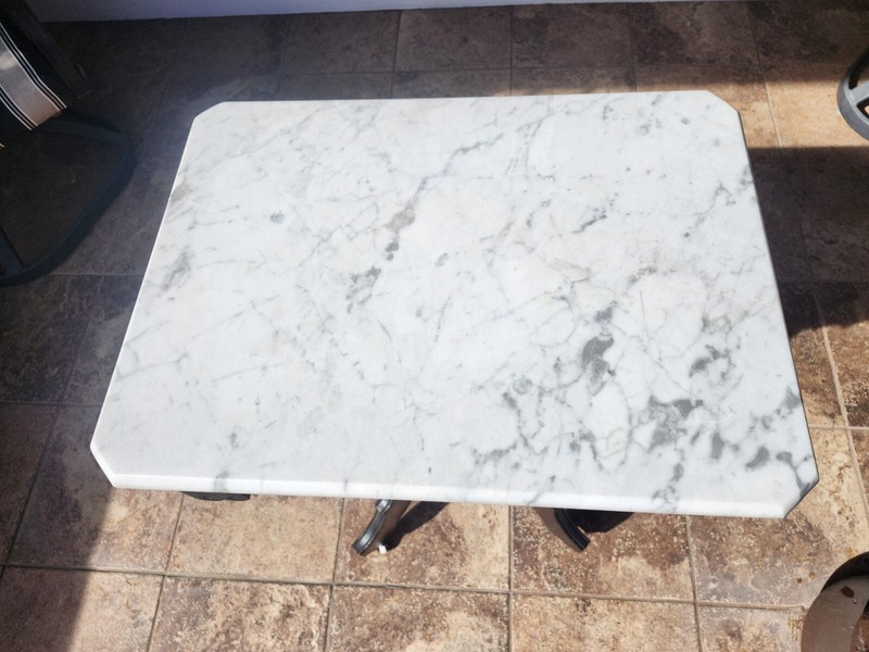 Victorian Marble-top Candle Table 1887 gallery