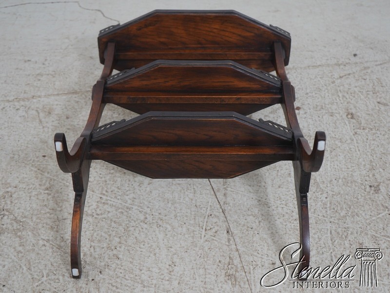 L65392EC: THEODORE ALEXANDER Oak 3 Tier Country French Table gallery