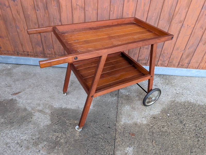 Teak Serving Trolley Tea Cart 60s Table Danish Modern Bar Cart Side Table gallery