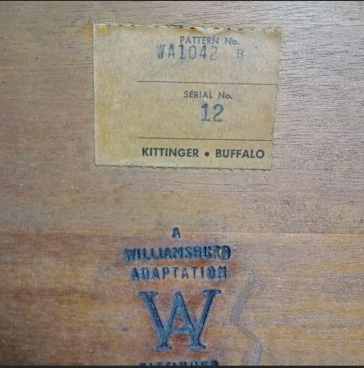 Kittinger Reproduction Colonial Williamsburg Butler's Table Mahogany gallery