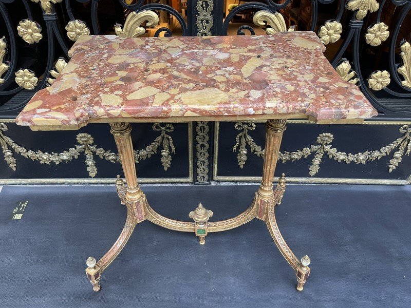 Museum Louis XVI Coffee Table / Side Table, Russia Around 1790, Gilded