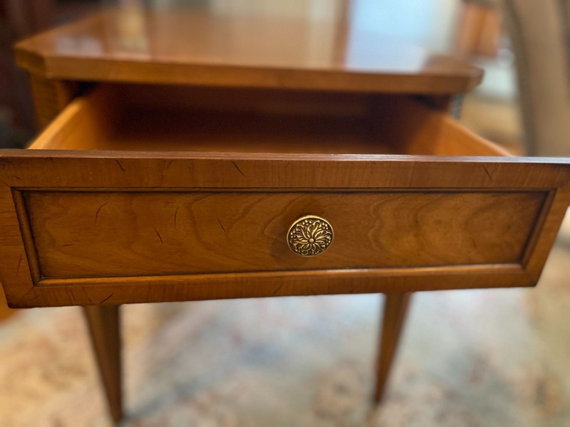 Vintage Drexel “Palazzo” Walnut Side Table / End Table H22 x W20 x D26 inches gallery