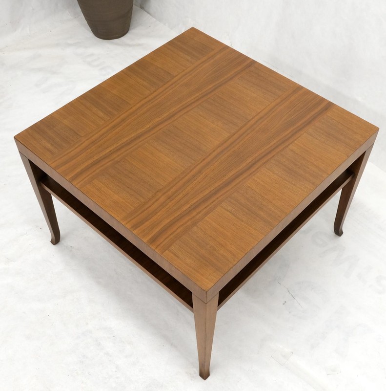 Gibbings for Widdicomb Square Two Tier Walnut End Center Coffee Table gallery