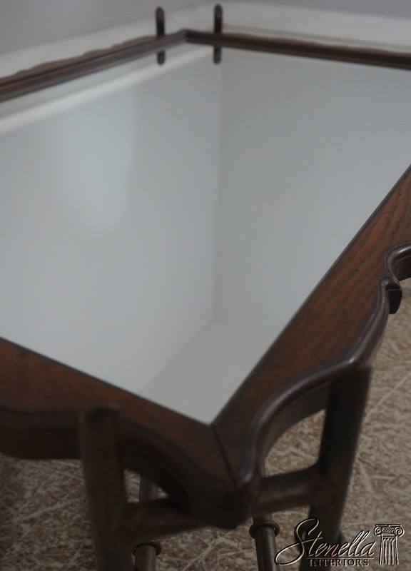 72705: BAKER Bamboo Form Iron Base Coffee Table gallery