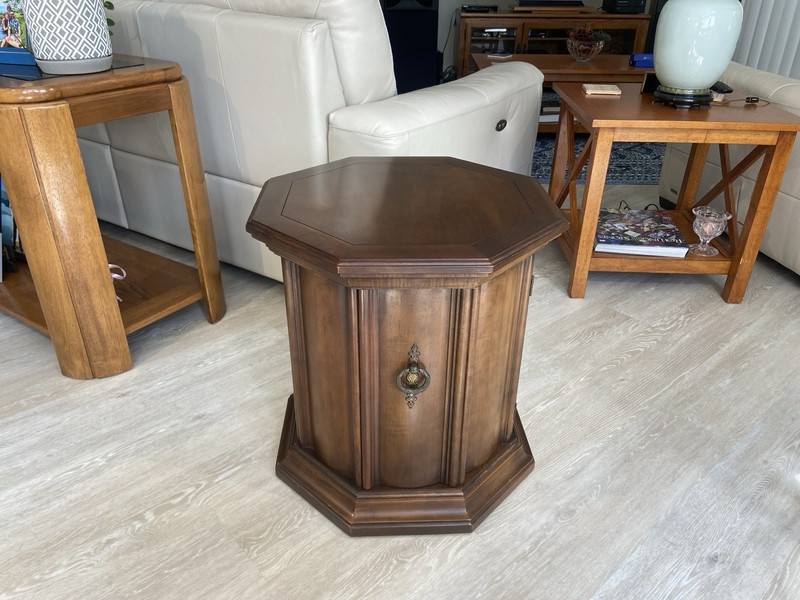 Vintage Mid Century Octagonal Side or End Table gallery