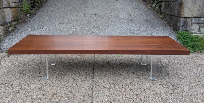 1960s Mid Century Modern Thayer Coggin Milo Baughman 66" X 24" Coffee Table gallery