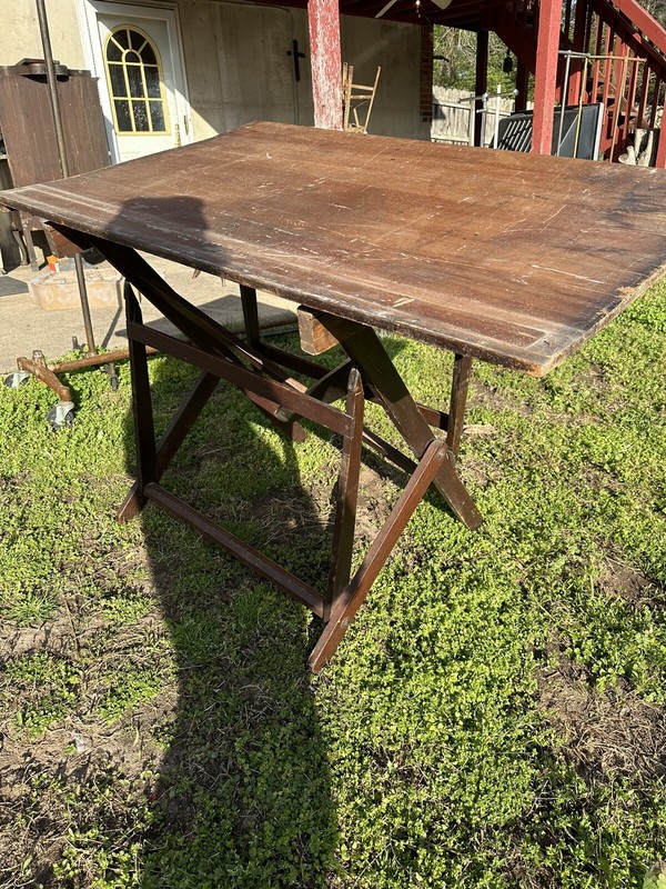 1920s Cole Industrial Adjustable Easel Drafting Table Office Study Artist art gallery