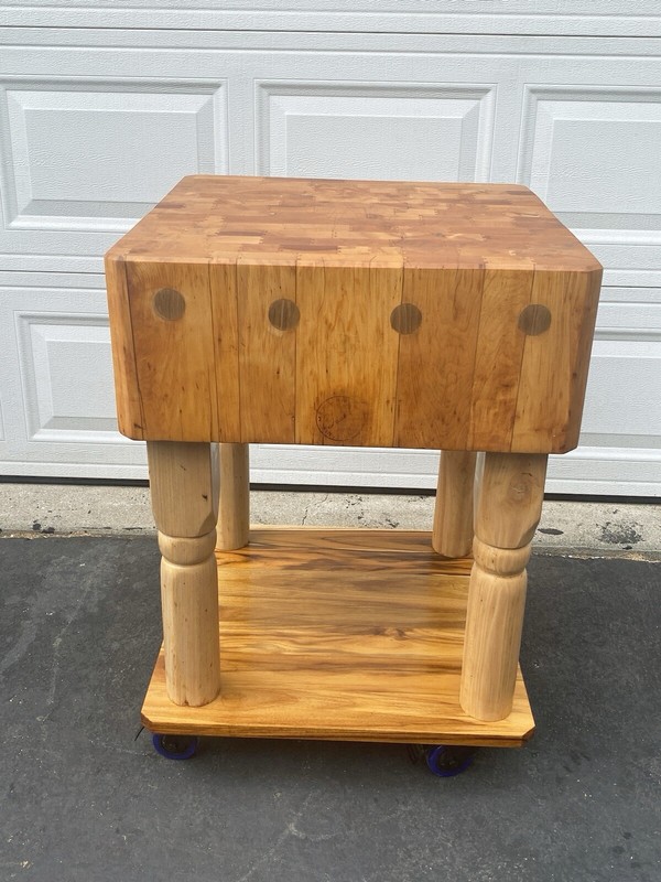 Beautiful Antique Maple Butcher Block, early 1900-1930’s, made in Kingston, NY.