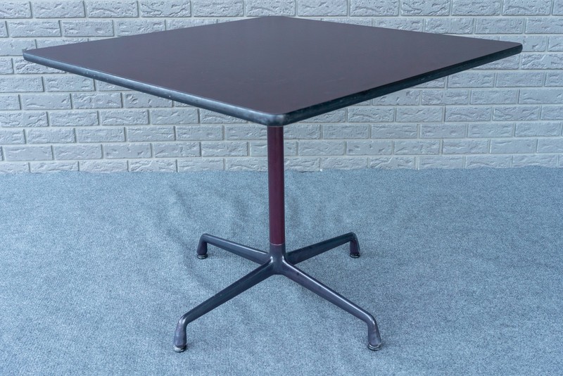 Mid Century Modern Herman Miller Eames Aluminum Group Purple Office Dining Table gallery