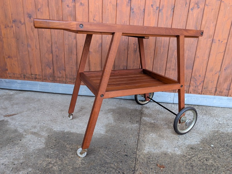 Teak Serving Trolley Tea Cart 60s Table Danish Modern Bar Cart Side Table gallery