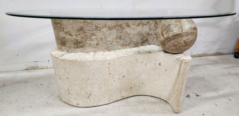 Tessellated Sculptural Coffee Table Mactan Stone gallery