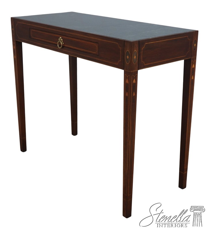 L68031: HENKEL HARRIS Mahogany Marble Top Mixing Table