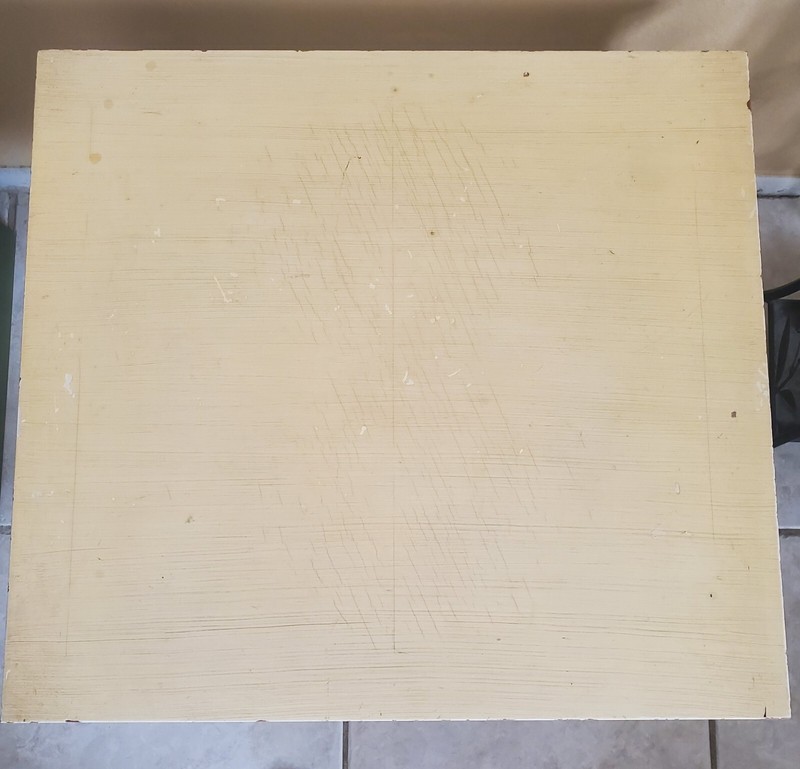 W.A. Berkey & Widdicomb yellow mid century Lewie XVI style side table gallery