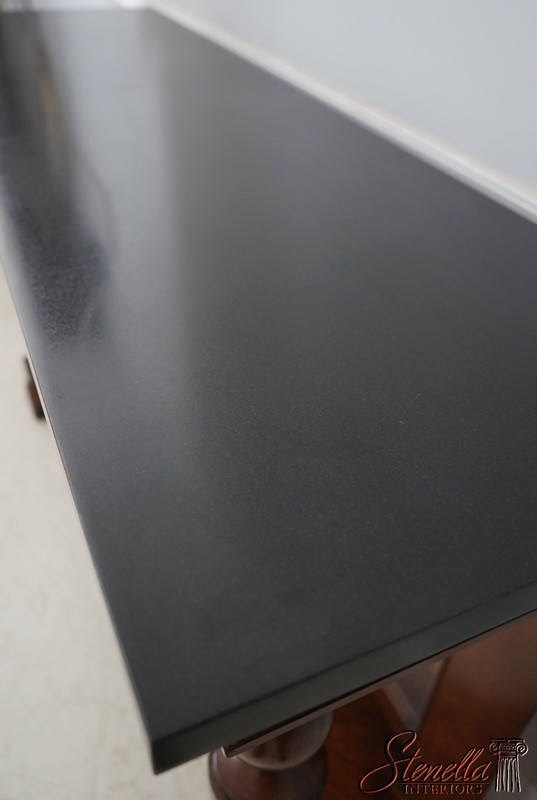 67675: BERNHARDT Empire Style Granite Top Sideboard Console Table gallery