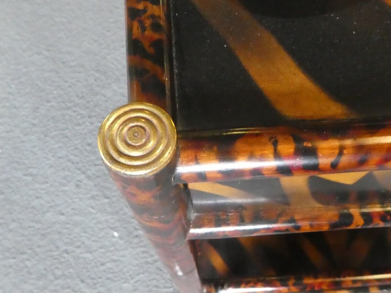 MAITLAND SMITH FAUX TIGER REAL BAMBOO MAGAZINE STAND gallery