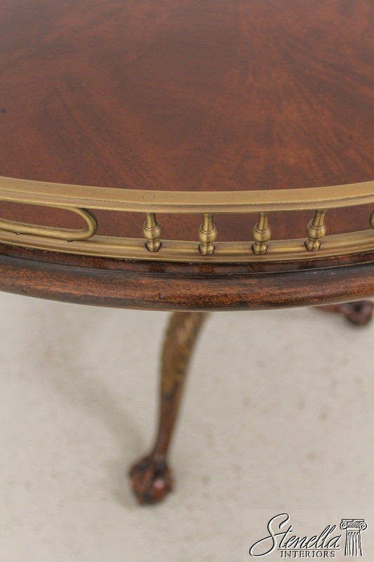 L57981: THEODORE ALEXANDER George II Mahogany Tilt Top Table gallery