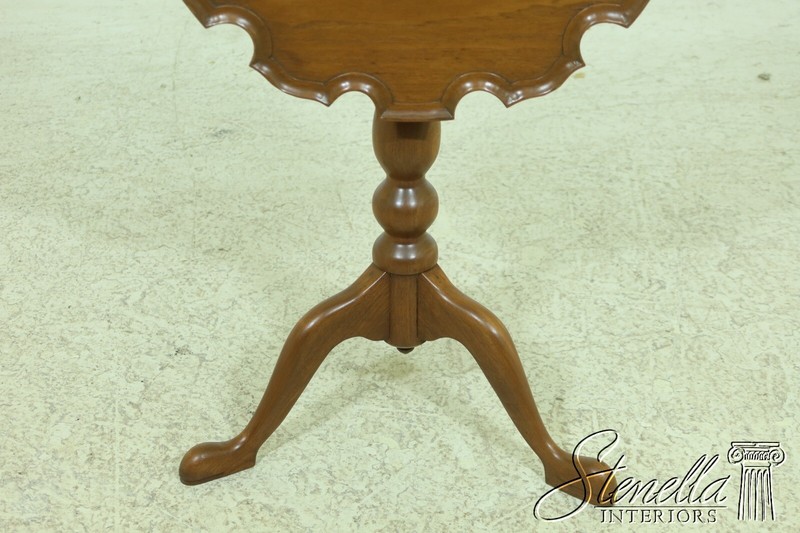 L53343EC: Walnut Bench Made Tilt Top Candle Stand Table gallery