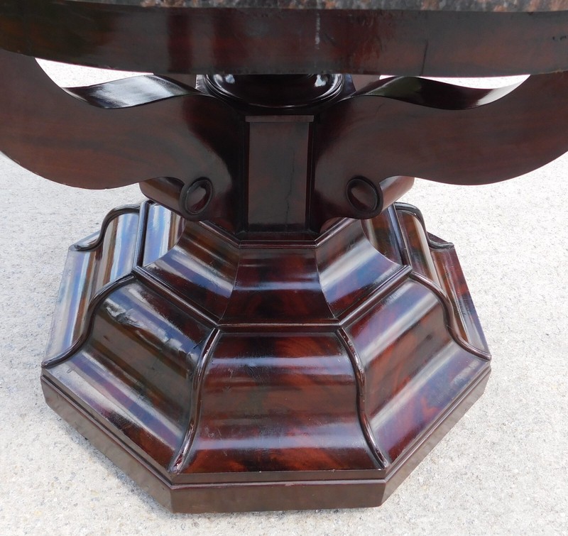 Mahogany Empire Center Table circa 1840 gallery