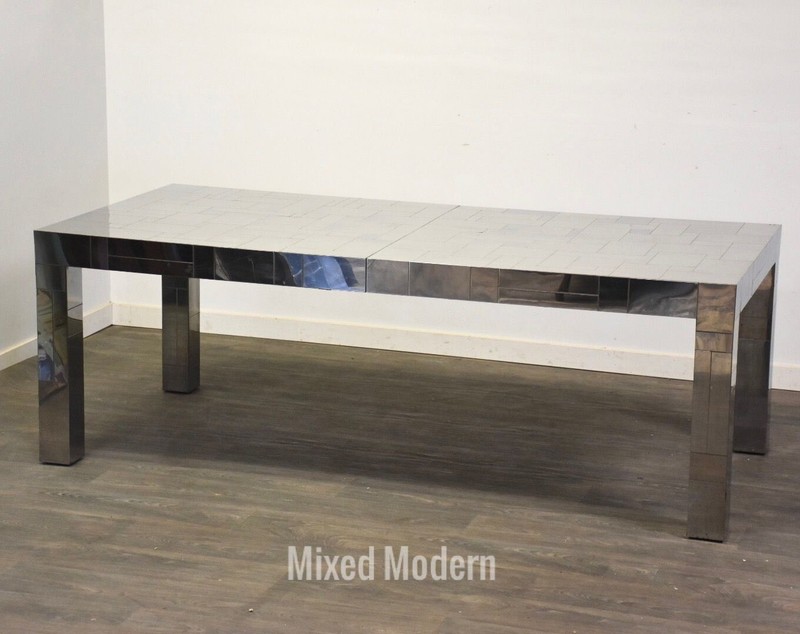 Paul Evans City Scape Chrome Dining Table