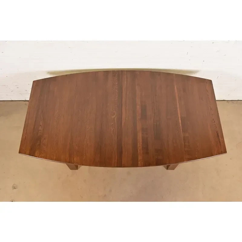 Stickley Style Mission Oak Extension Dining Table, Newly Refinished gallery