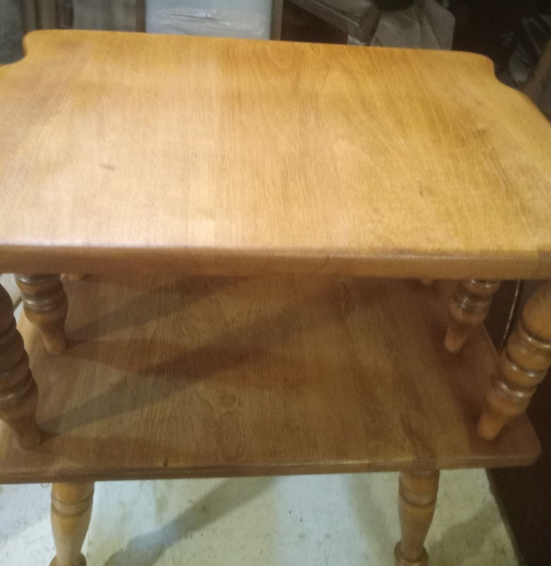 Mid Century Sprague & Carlton Step End Table / Side Table (SET-158) gallery