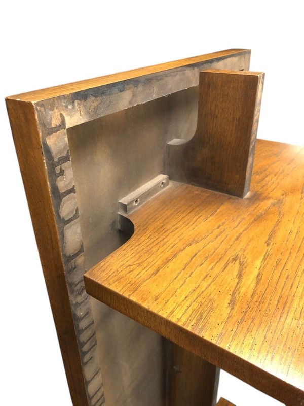 Large Mid Century Modern Lane Brutalist Oak Coffee Table gallery
