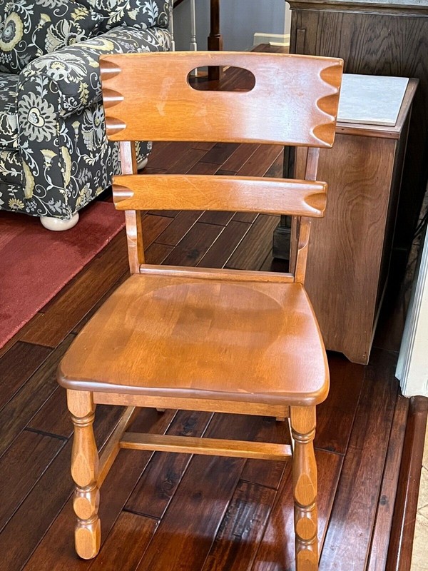 vintage retractable dining table & 4 chairs  gallery