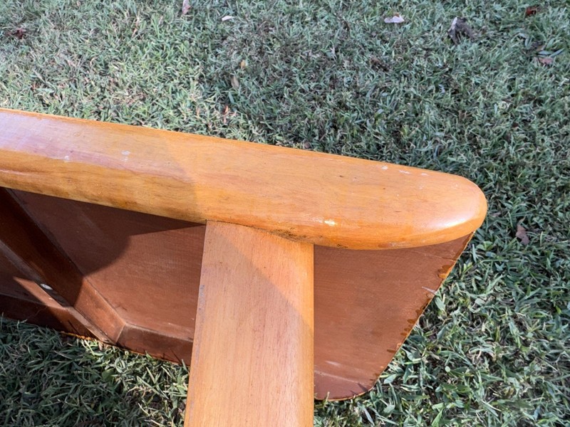 Heywood-Wakefield Mid-Century Modern Side Table, Two-Tiered Solid Wood gallery