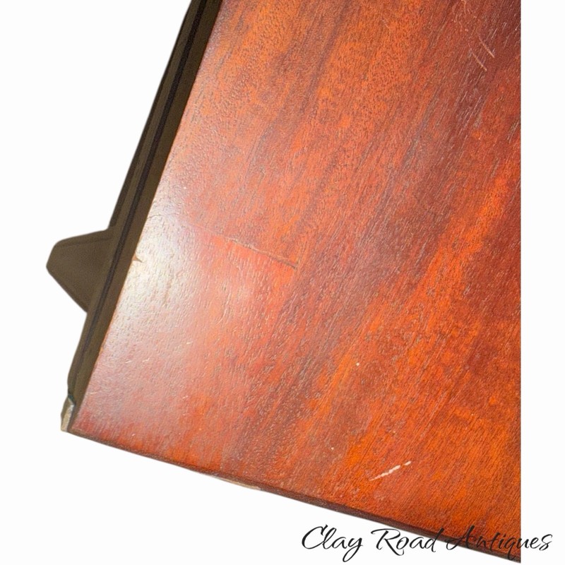 Antique PA chippendale 18th mahogany hall console card game table stand 1780 gallery