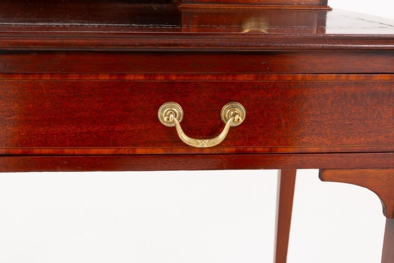 Sheraton Revival Desk Inlay Writing Table 1890 gallery