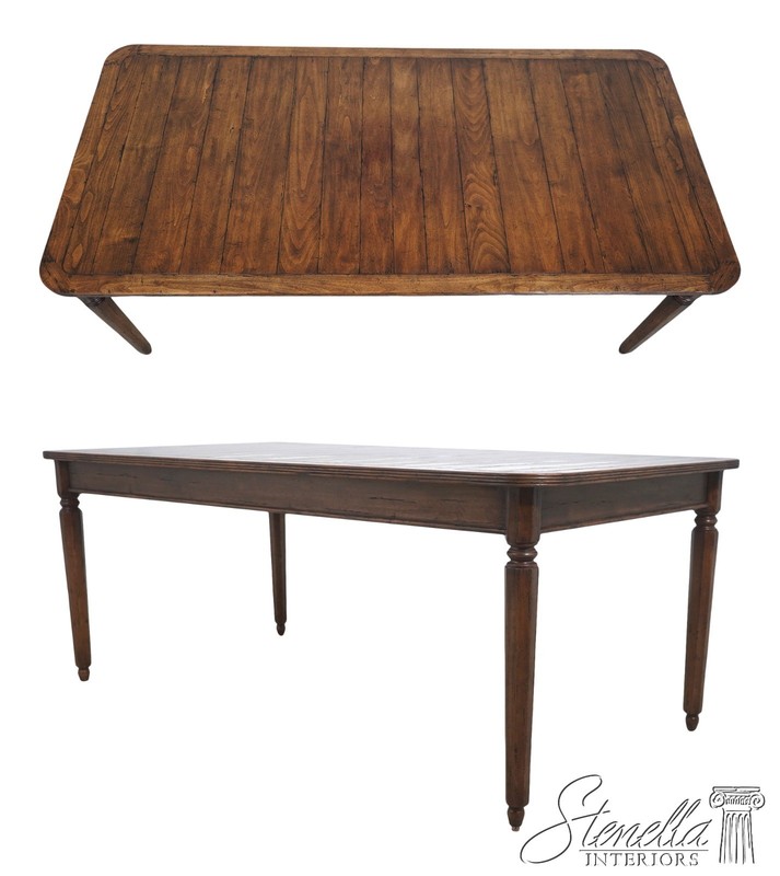 L72882: GUY CHADDOCK Distressed Finish Dining Room Table