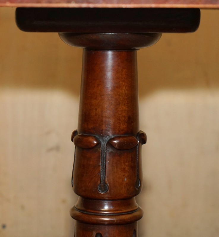 EXQUISITE WILLIAM IV CIRCA 1830 FLAMED MAHOGANY SIDE END WORK SEWING TABLE gallery
