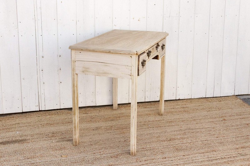 Antique Bleached English Lowboy Side Table gallery