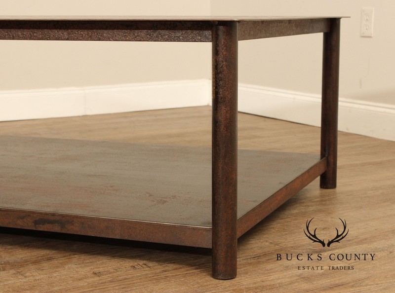 Jim Rose Patinated and Oxidized Steel Coffee Table gallery
