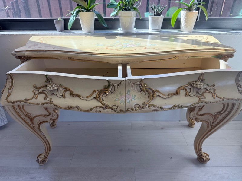 1950s Antique Italian Rococo Console table gallery