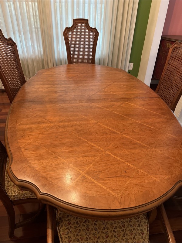THOMASVILLE Ceremony Collection Mediterranean Walnut Dining Table gallery
